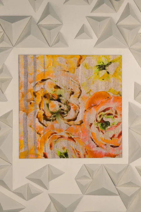Unallume printed orange pocket square silk pocket square blazer pocket square floral print pocket square fold pocket square