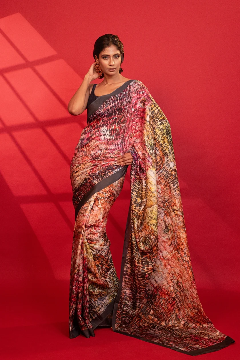 Unallume Print saree designs Unique saree designs Artisan saree designs Indian print sarees Printed saree party wear Printed saree silk blue saree Green Saree, floral saree, multi color , Metallic Golden Red Gray designer saree bollywood saree indian saree silk saree fashion art inspired fashion handloom trendy cocktail saree party wear artistic fashion fashion trends indian saree tissue organza pure silk ready to wear saree cotton saree printed saree handloom saree Blue saree, floral saree