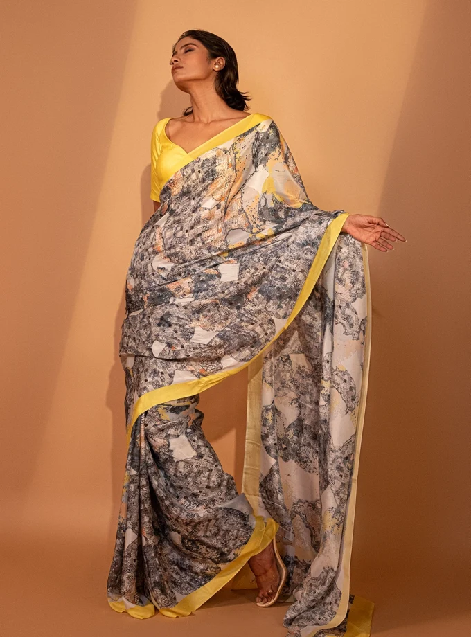 Unallume Print saree designs Unique saree designs Artisan saree designs Indian print sarees Printed saree party wear Printed saree silk pure silk saree