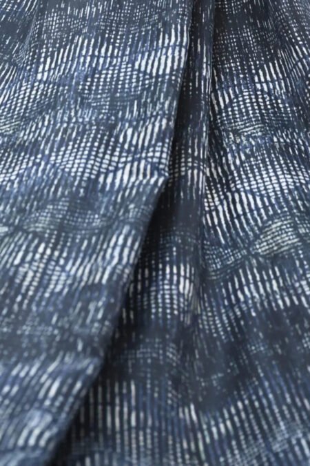 Unallume Prussian Blue Printed Yardage