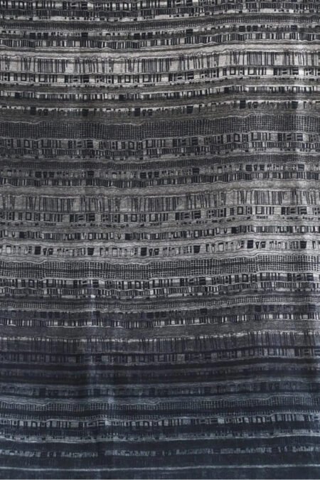 Unallume Urban Reflections Silk Printed Yardage