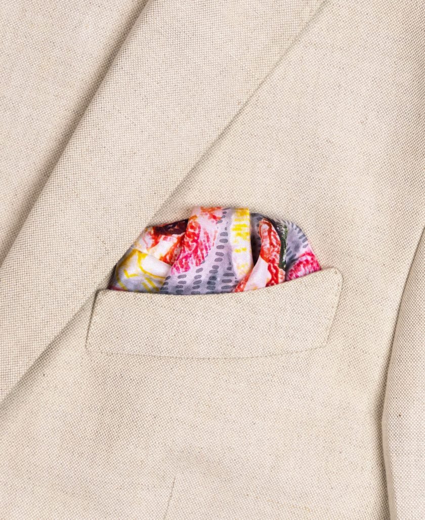 Unallume printed pocket square silk pocket square blazer pocket square floral print pocket square fold pocket square