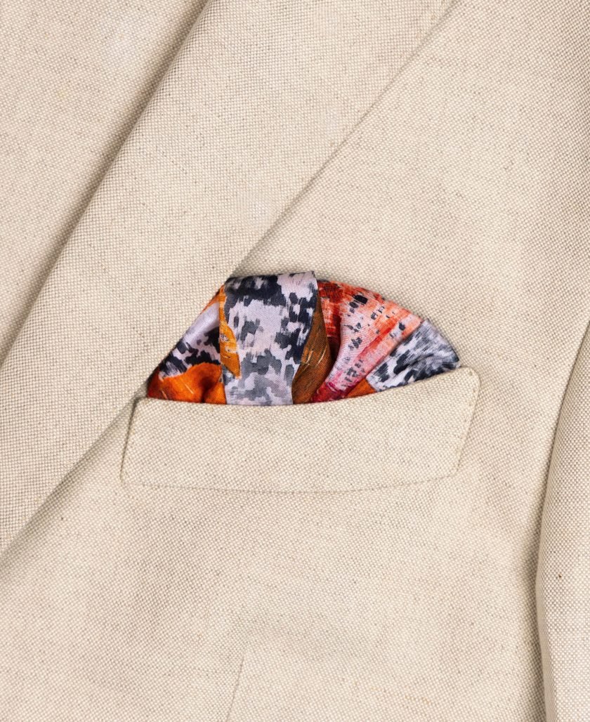 Unallume printed pocket square silk pocket square blazer pocket square floral print pocket square fold pocket square