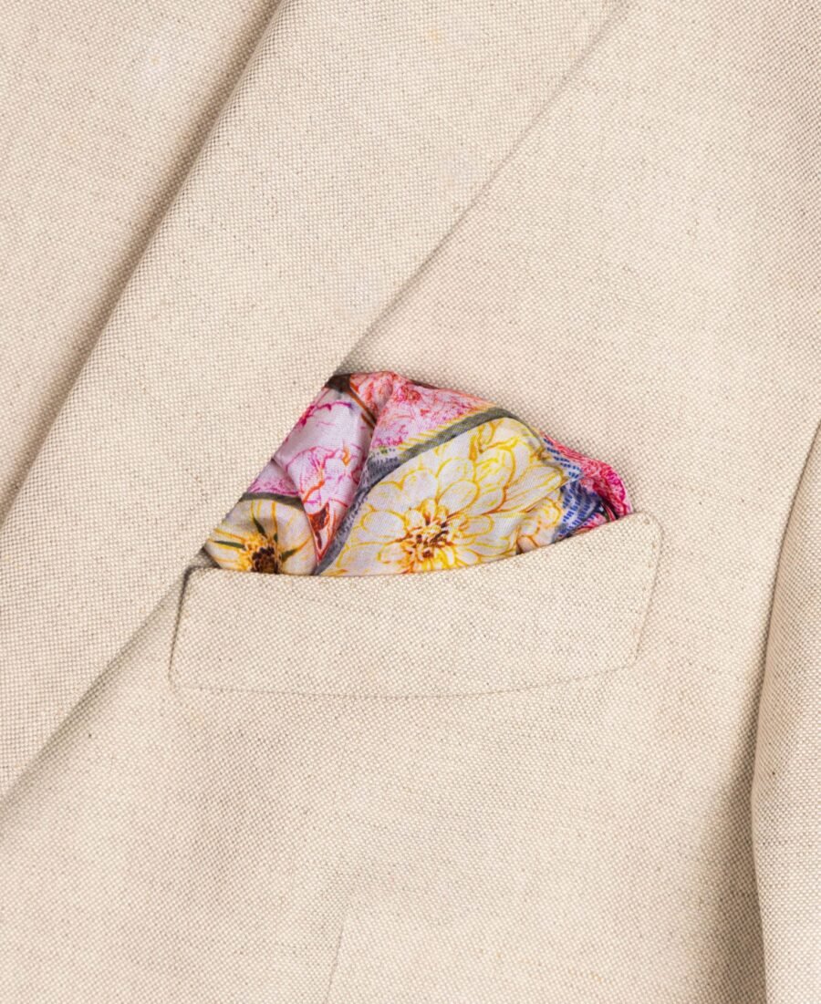 : Unallume printed pocket square silk pocket square blazer pocket square floral print pocket square fold pocket square