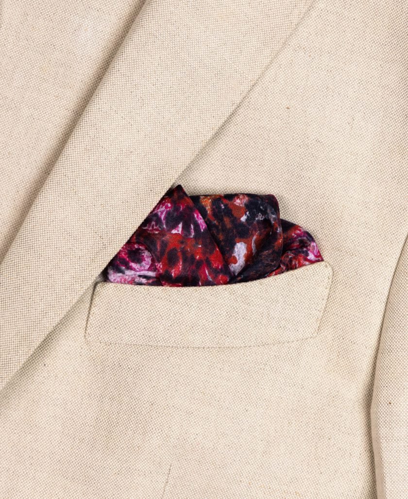 Unallume printed pocket square silk pocket square blazer pocket square floral print pocket square fold pocket square