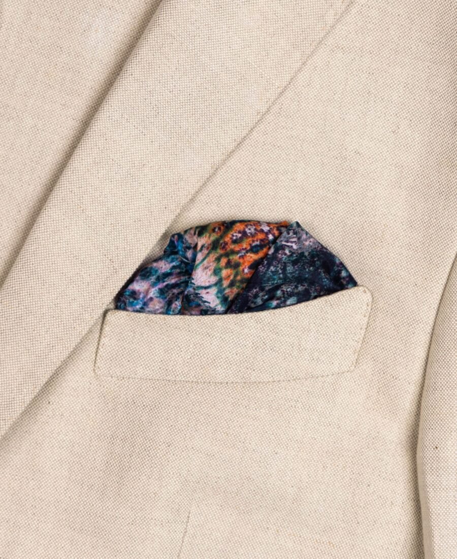 Unallume printed pocket square silk pocket square blazer pocket square floral print pocket square fold pocket square