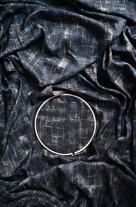 Unallume Midnight Blue Printed Yardage
