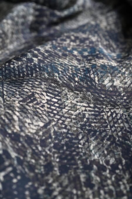 Unallume Blue Geometric Printed Yardage