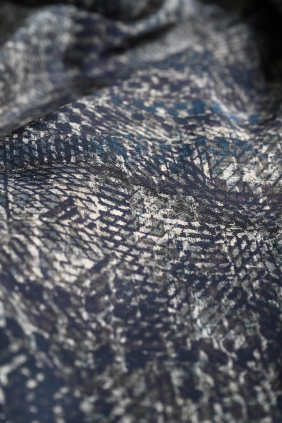 Unallume Blue Geometric Printed Yardage