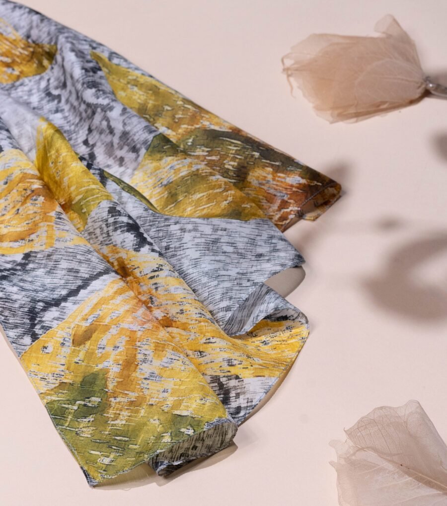Orchid Serenity Silk Scarf - Image 2