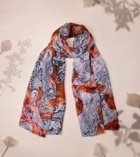 Orchid Charm Silk Scarf