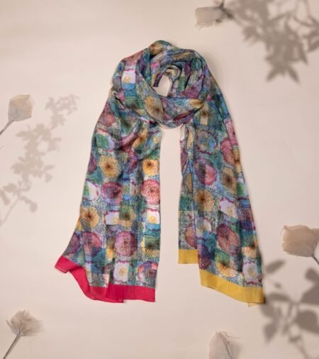 Floral Elegance Silk Scarf