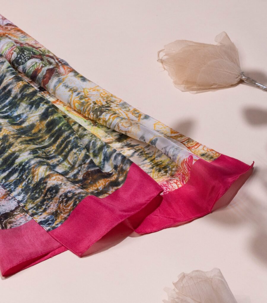 Blossom Burst Silk Scarf - Image 2