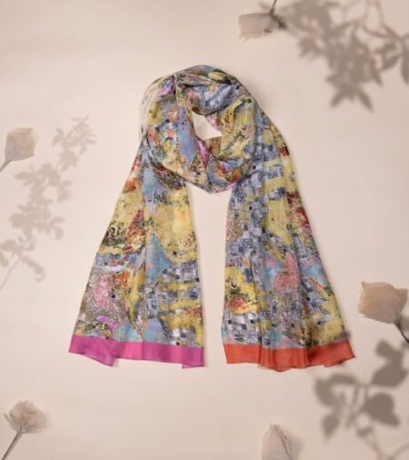 Floral Radiance Silk Scarf