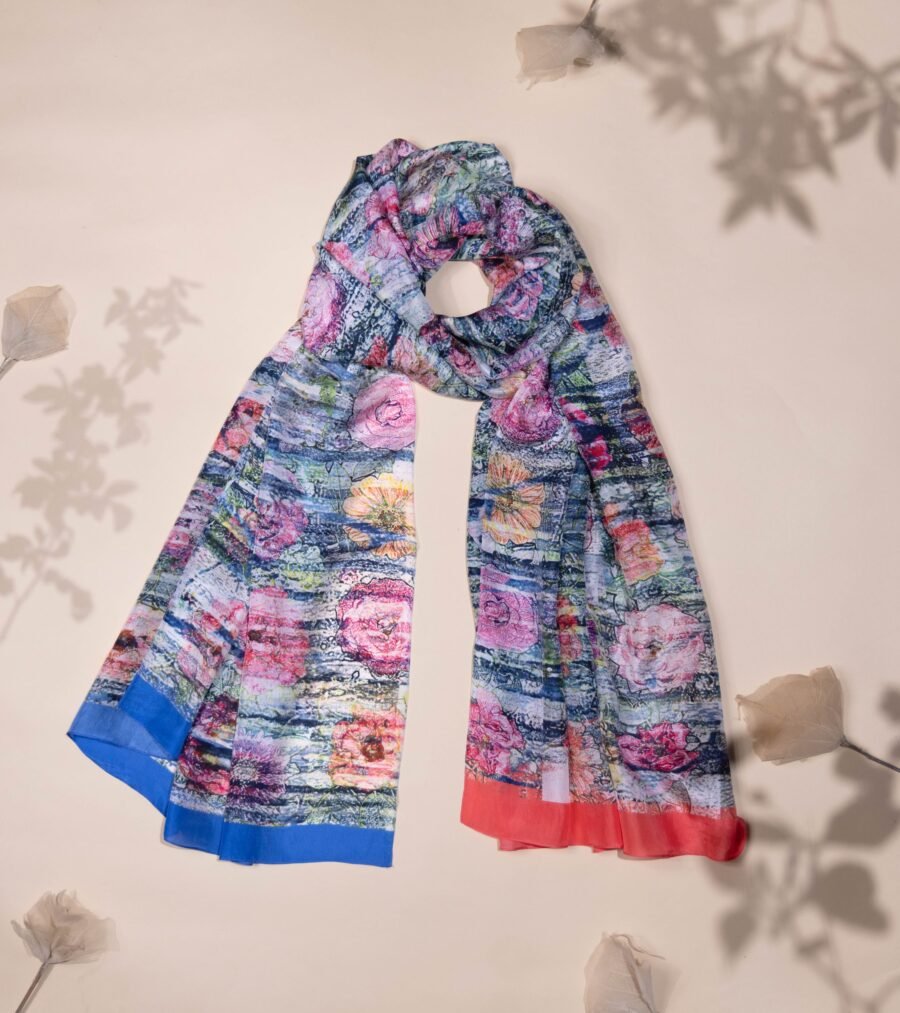 Garden Bloom Silk Scarf