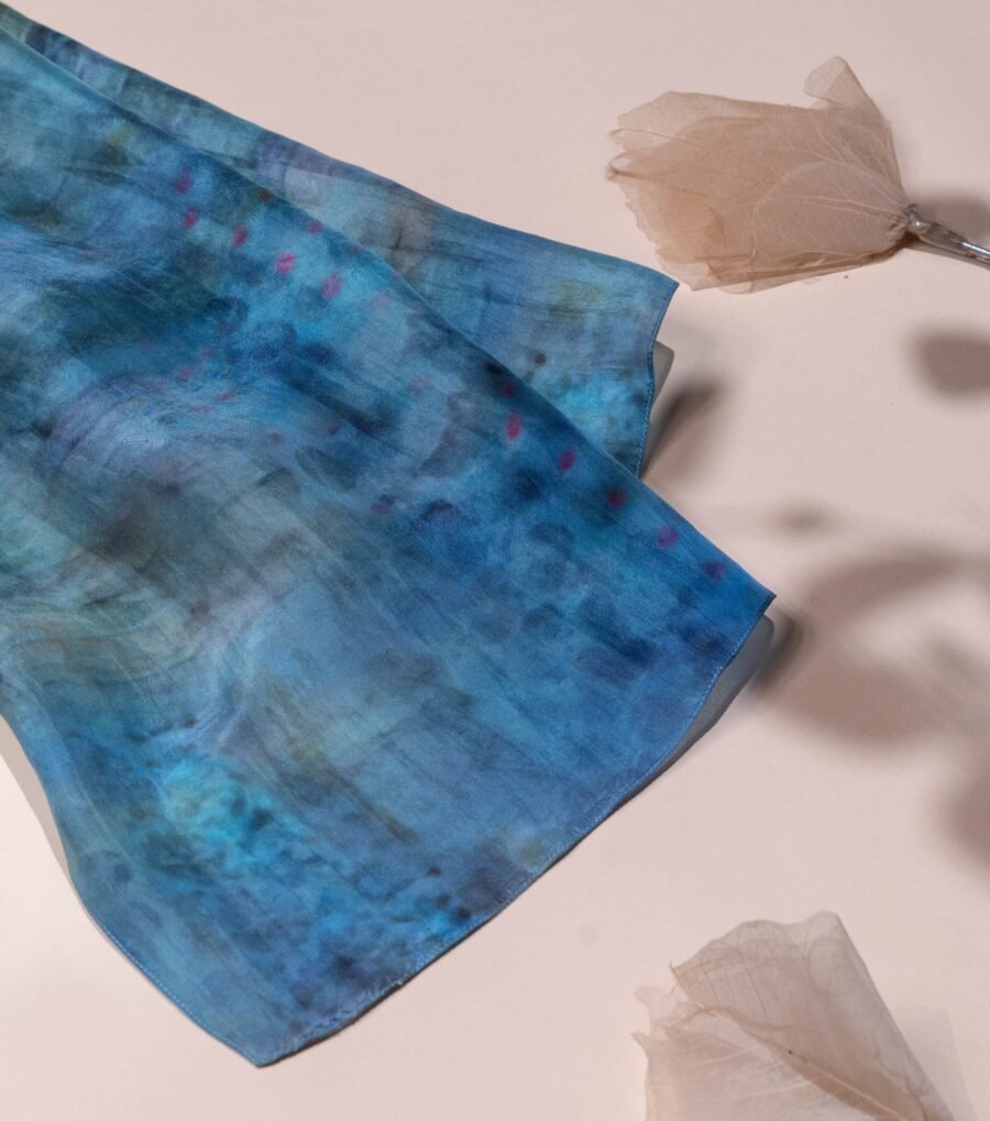 Sunset Horizon Silk Scarf - Image 2