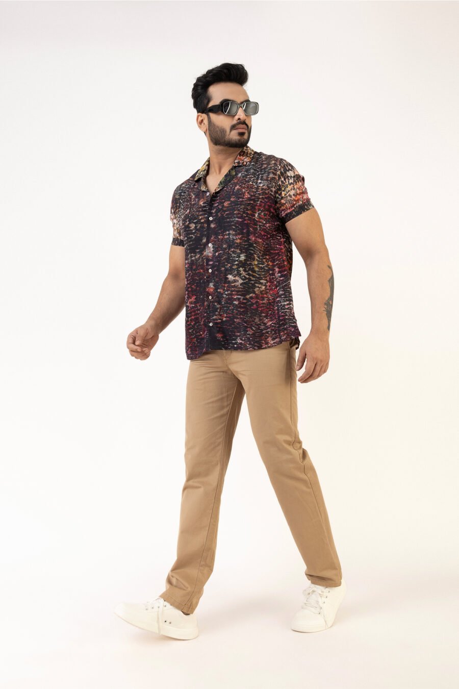 Tidal Whisper Black Silk Shirt - Image 5