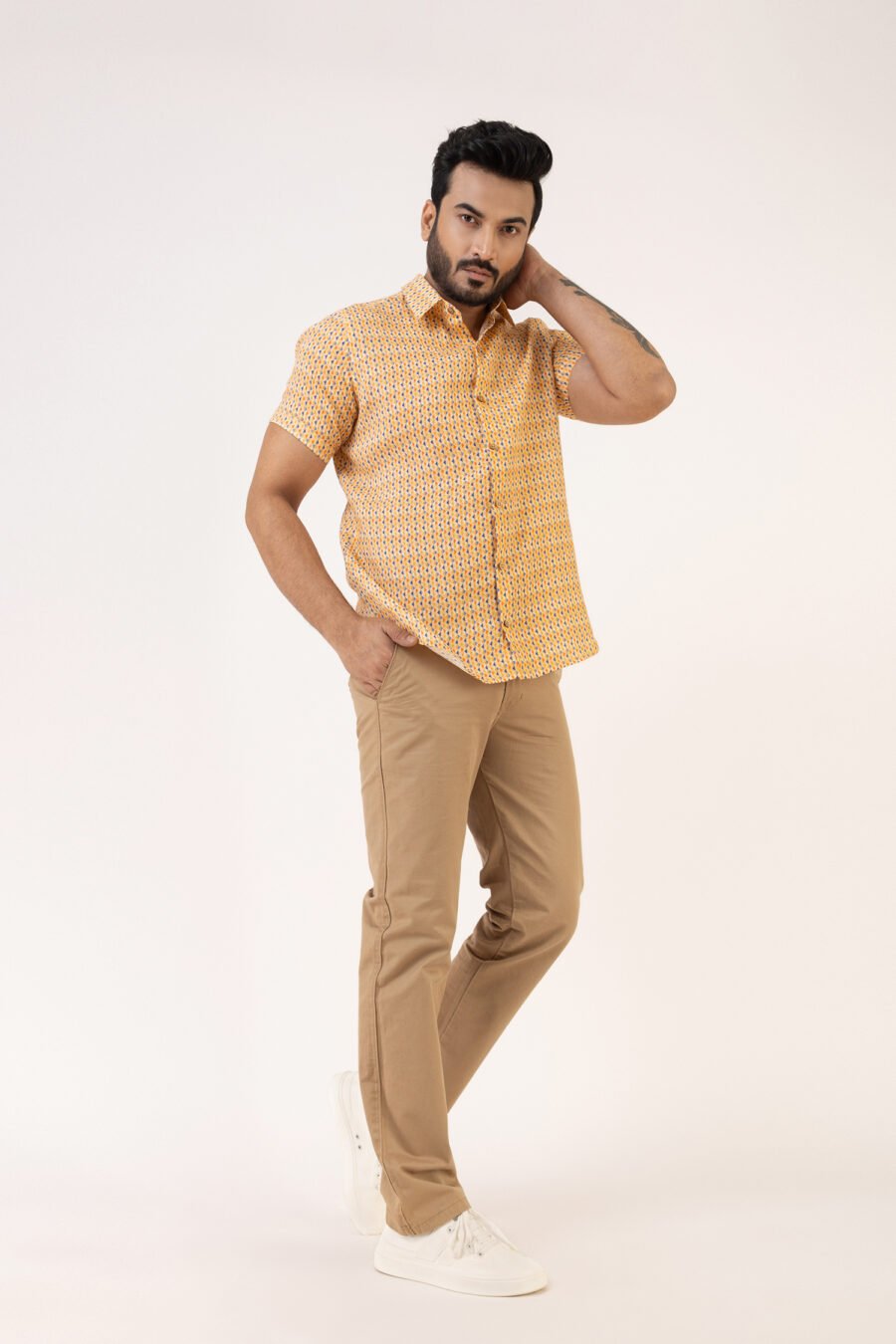 Sundown Geo Linen Shirt - Image 5
