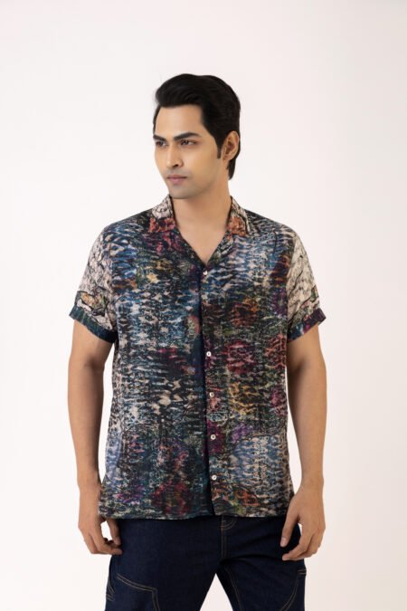Tidal Whisper Multicolor Silk Shirt