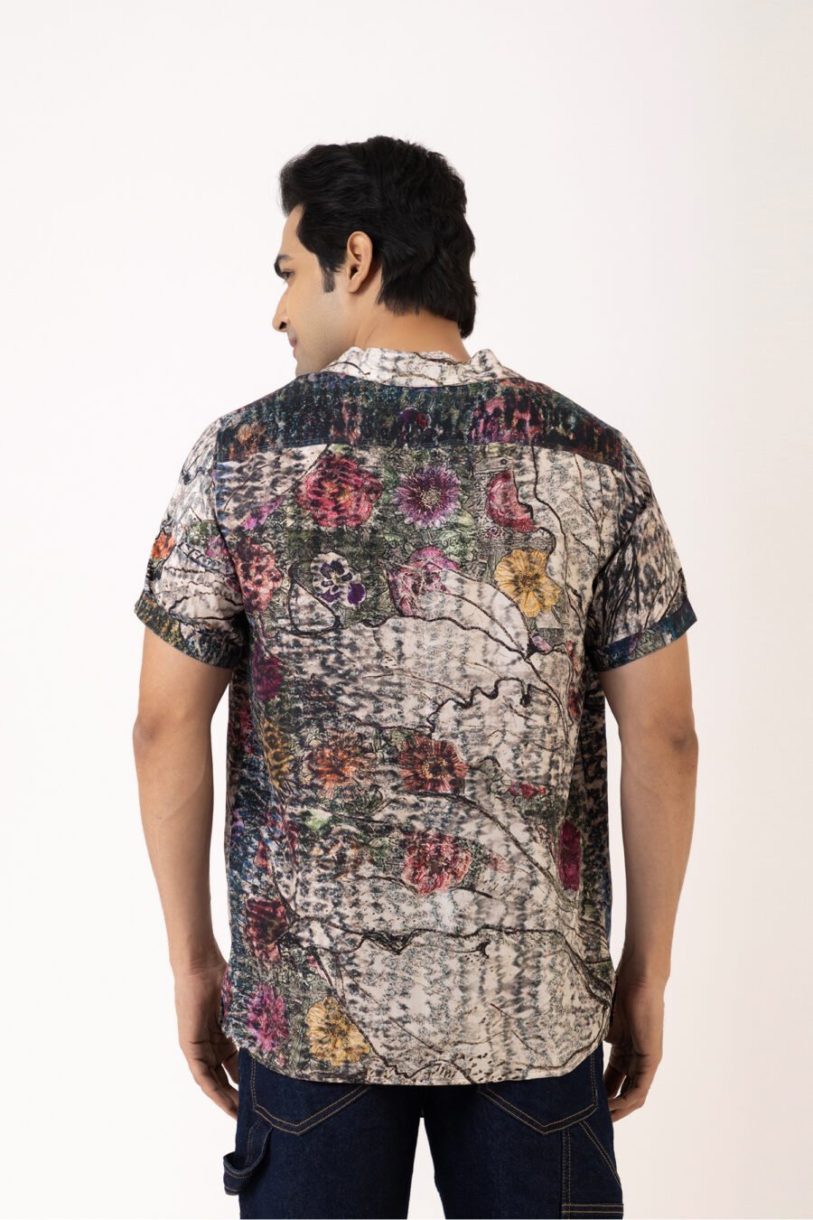 Unallume Tidal Whisper Multicolor Silk Shirt
