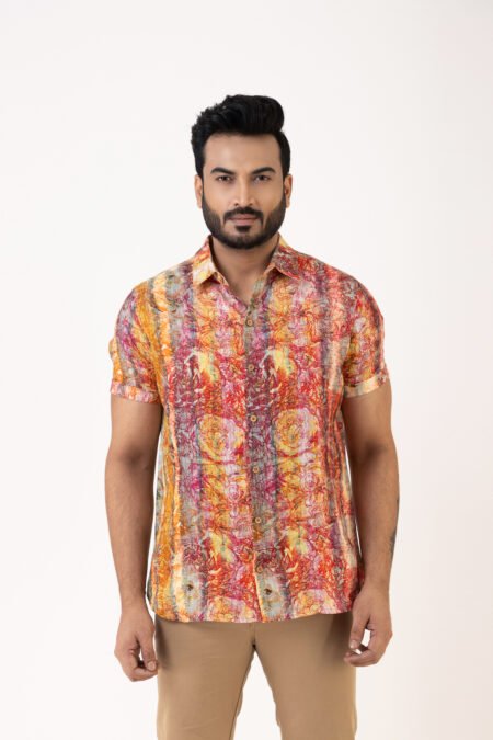 Citrus Bloom Linen Shirt