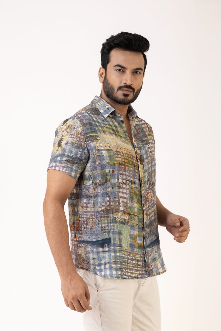 Wilderness Mosaic Linen Shirt - Image 2
