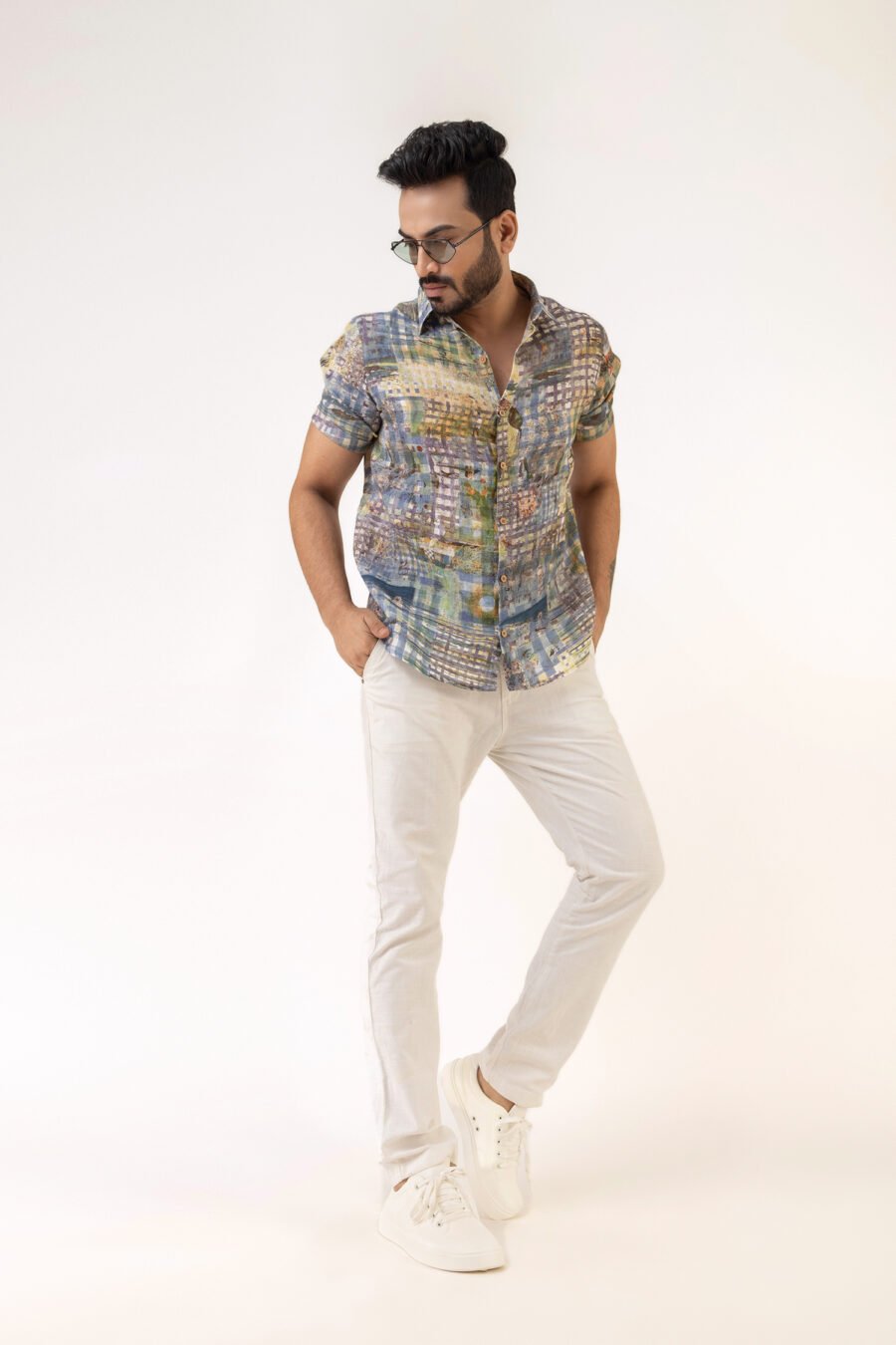 Wilderness Mosaic Linen Shirt - Image 5