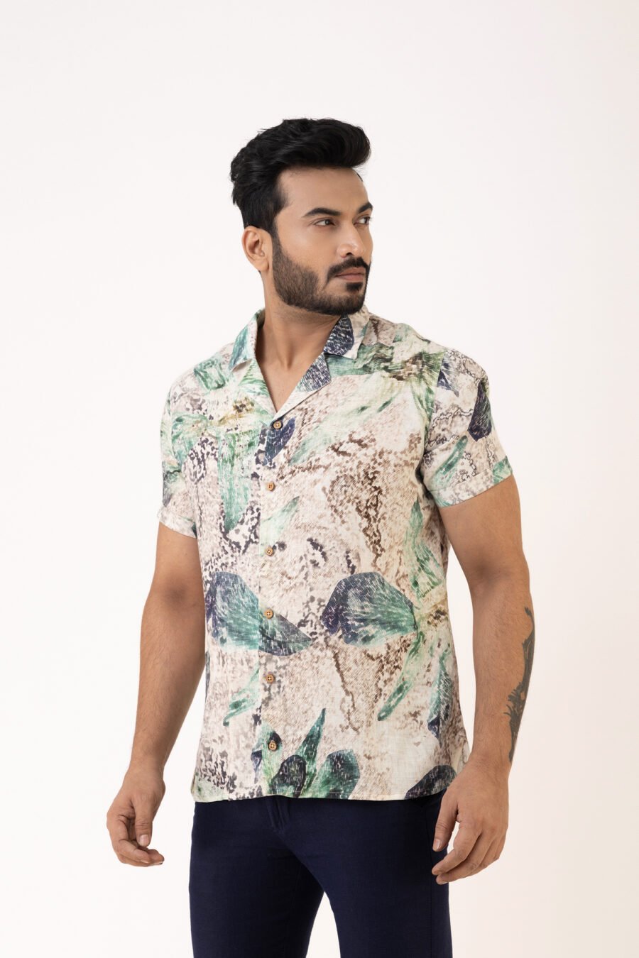 Unallume Blue Orchid Linen Shirt