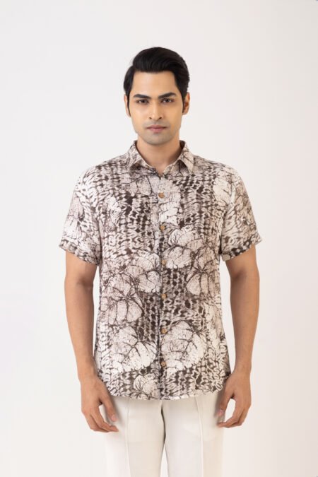 Monochrome Mirage Linen Shirt
