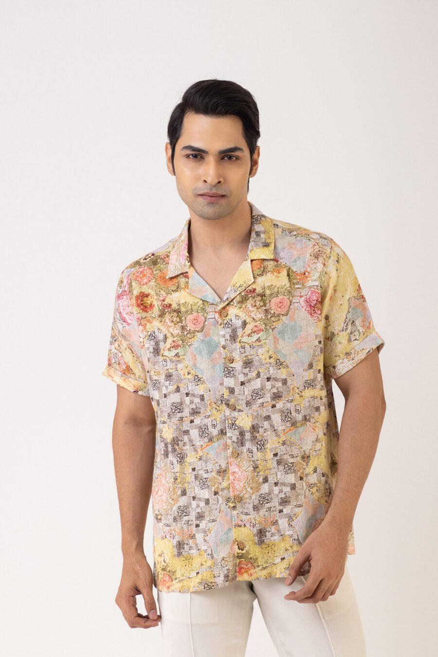 Sunlit Bloom Linen Shirt