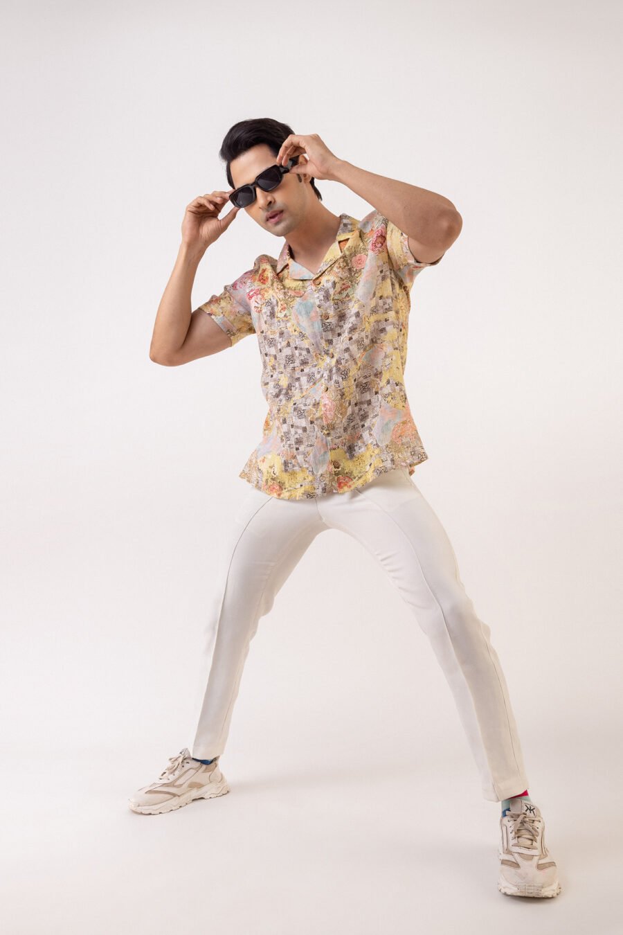 Sunlit Bloom Linen Shirt - Image 5
