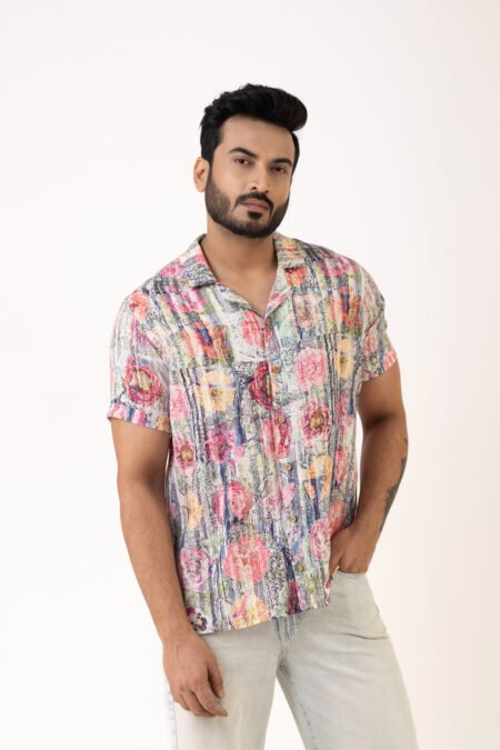 Petal Paradise Linen Shirt
