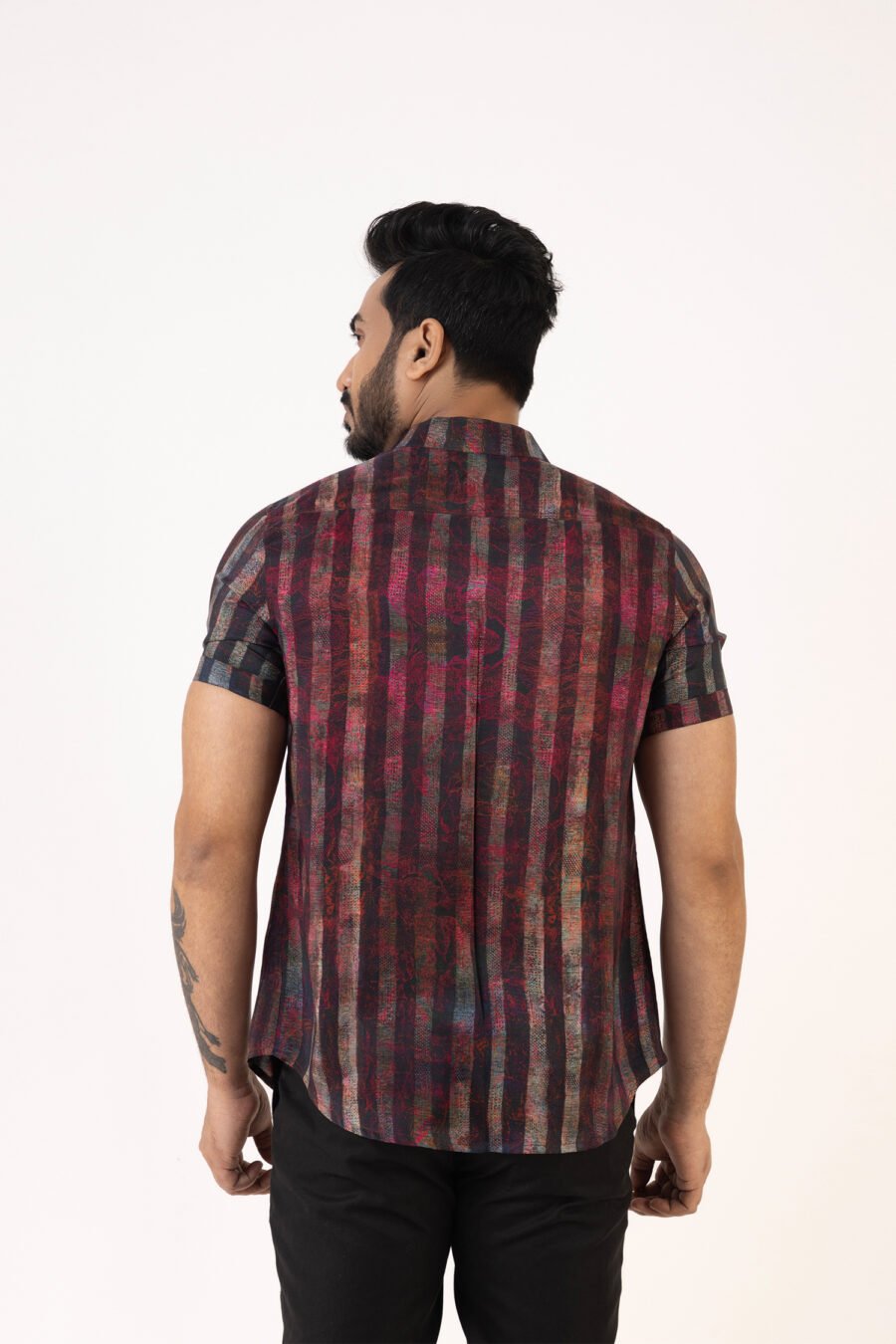 Celestial Stripes Silk Shirt - Image 3
