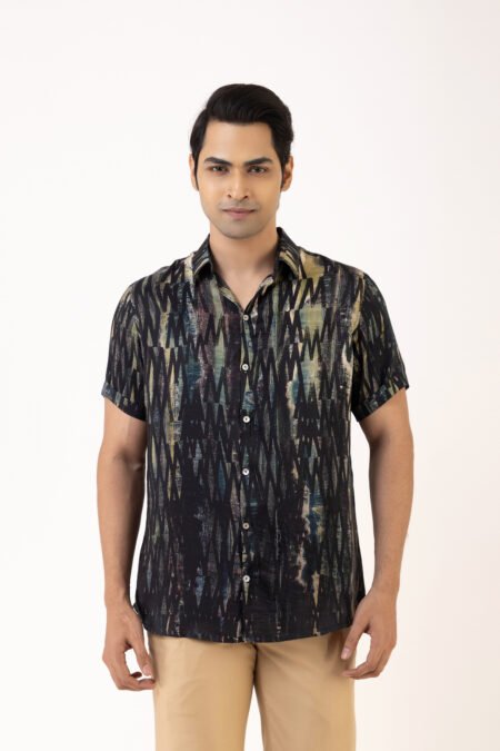 Zig Zag Zest Silk Shirt