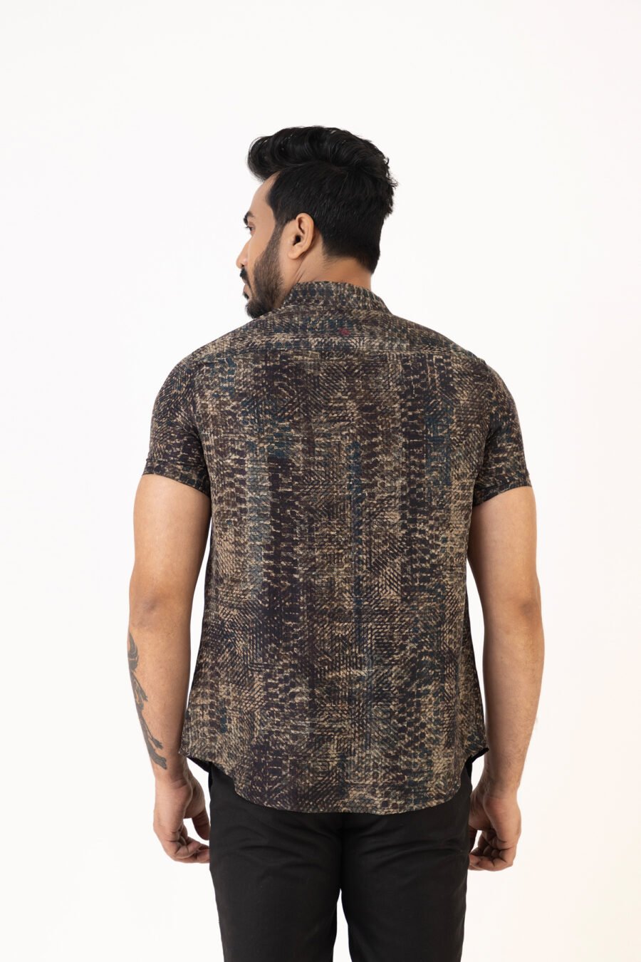 Unallume Bronze Dust Silk Shirt