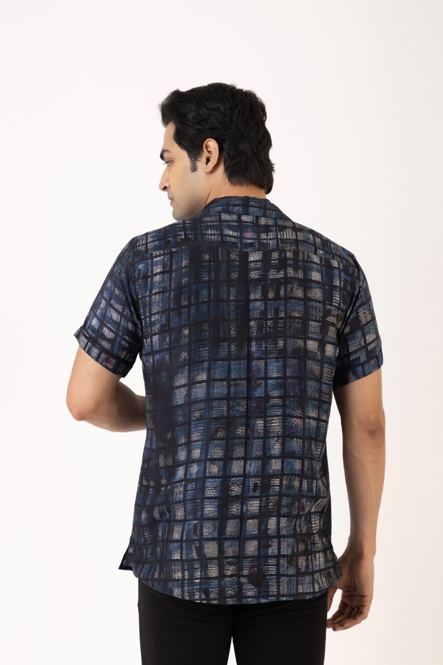 Unallume Grid Groove Silk Shirt