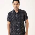 Black Mirage Silk Shirt
