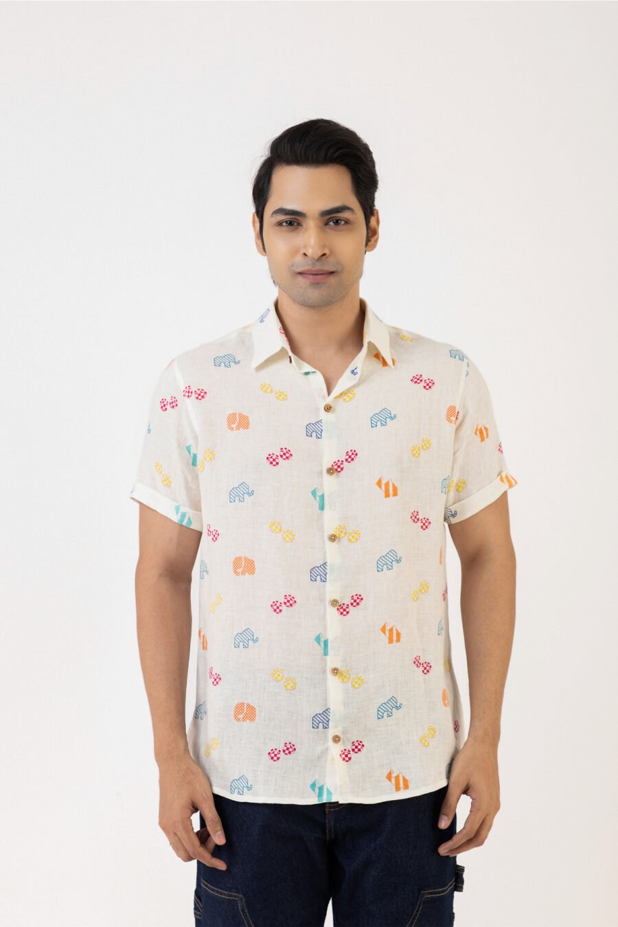 Carnival Critters Linen Shirt