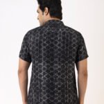 Black Mirage Silk Shirt - Image 3