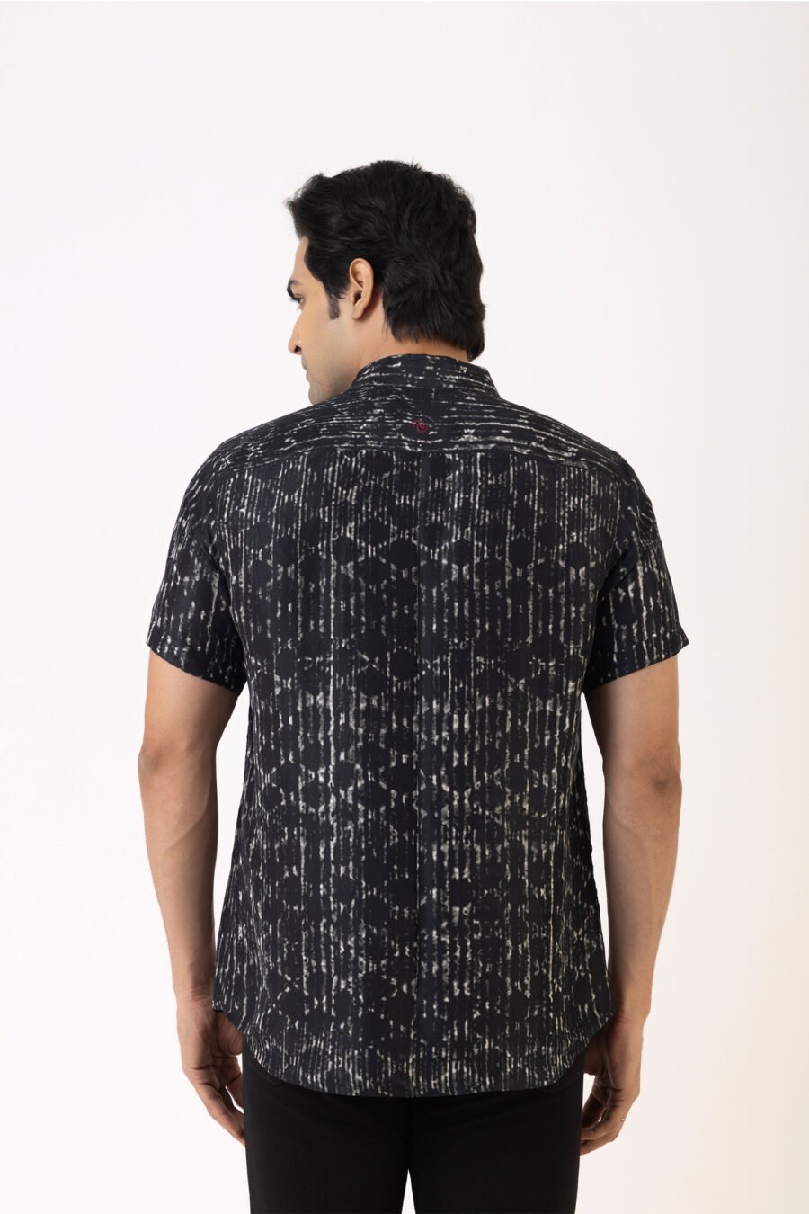 Black Mirage Silk Shirt - Image 3
