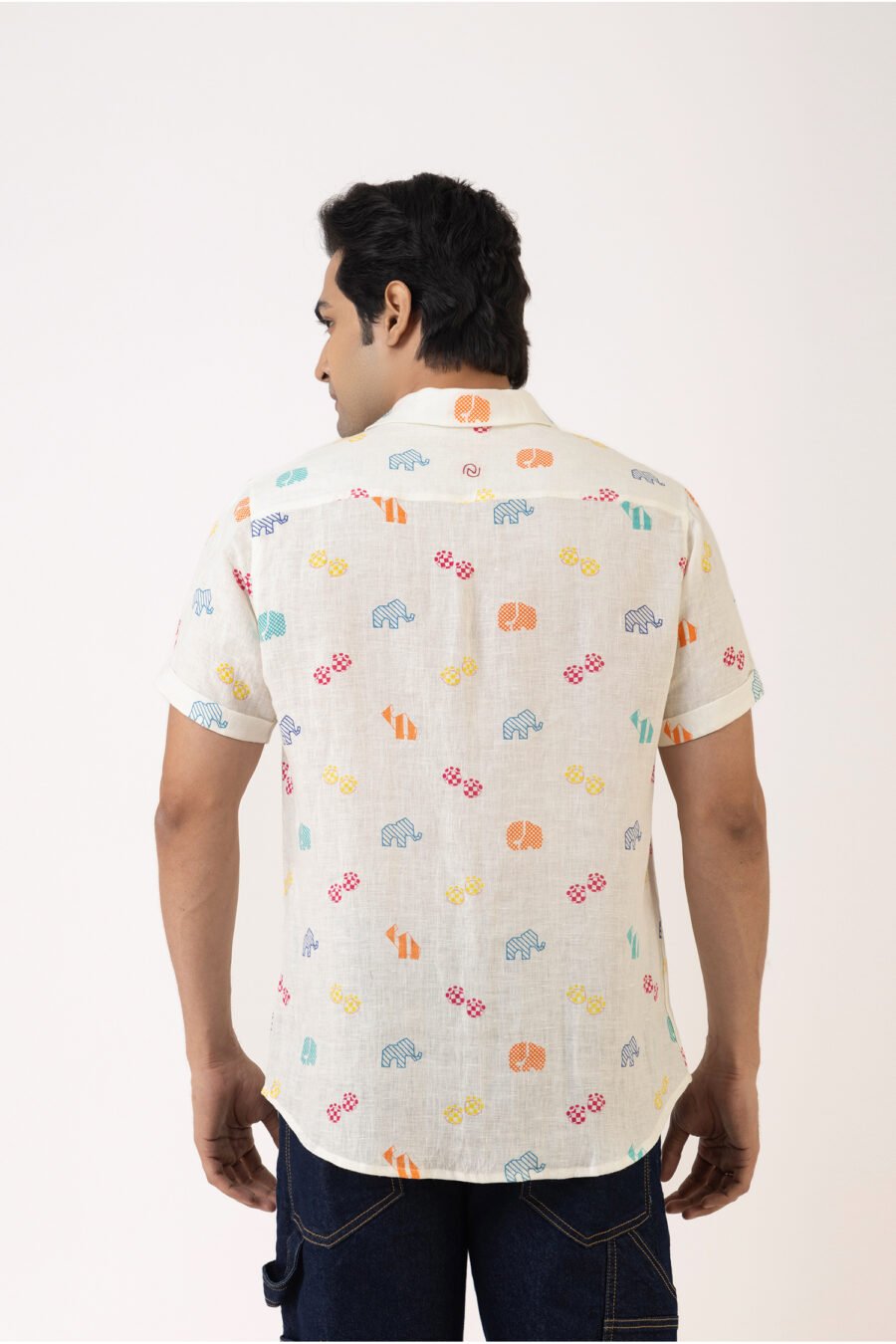 Carnival Critters Linen Shirt - Image 3