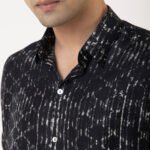 Black Mirage Silk Shirt - Image 4