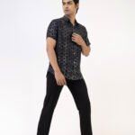 Black Mirage Silk Shirt - Image 5