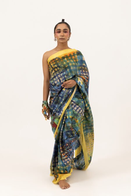 Block & Blend Silk Saree