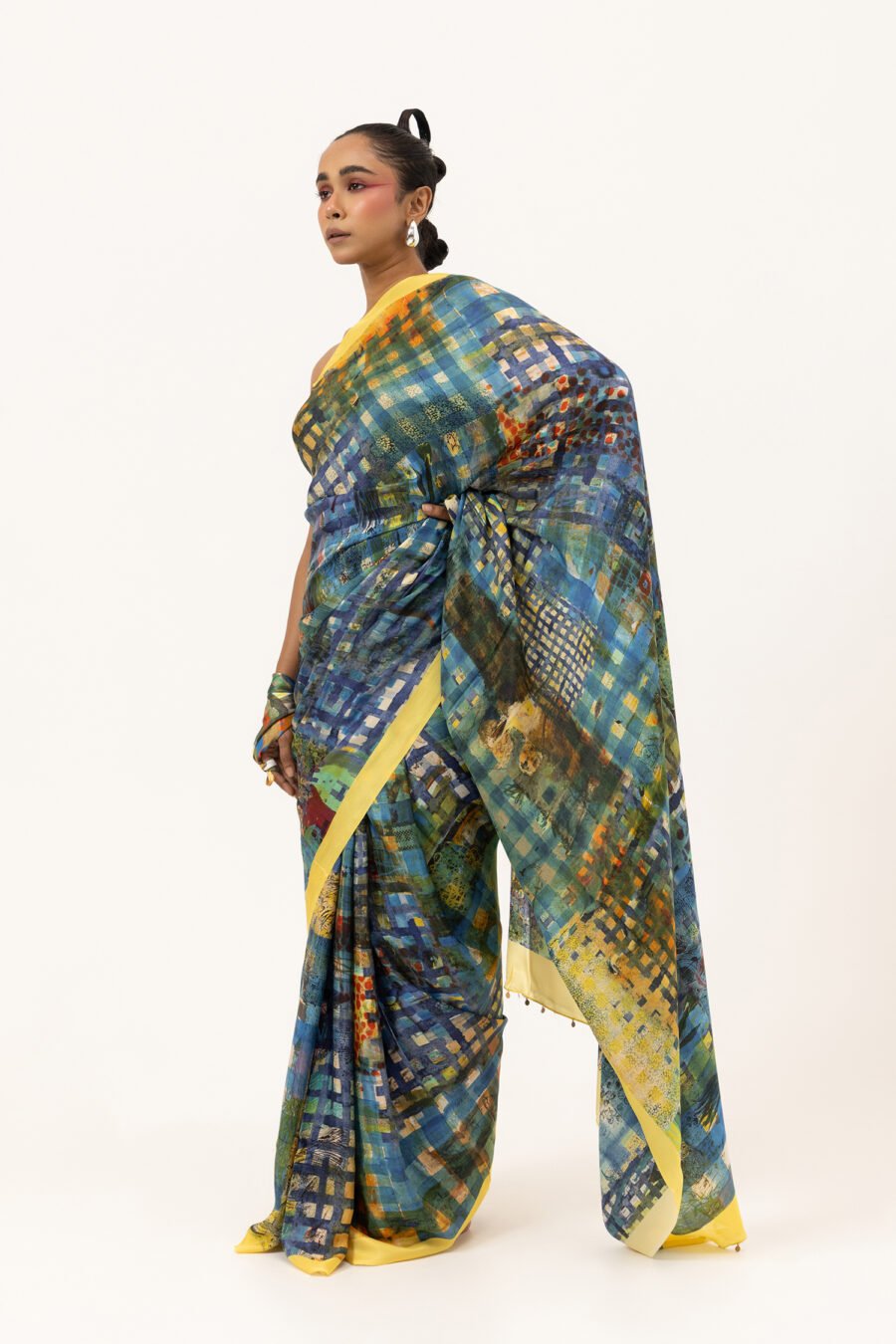 Block & Blend Silk Saree