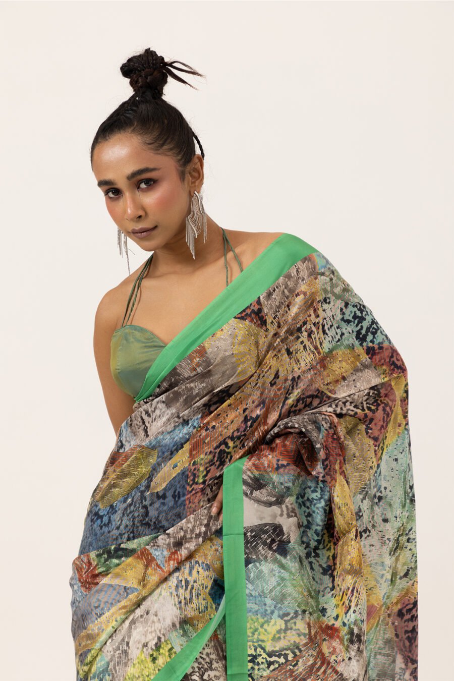 Unallume Floral Drift Silk Saree