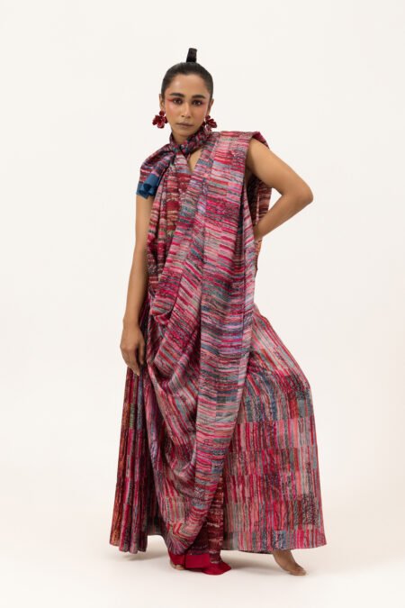 Crimson Tide Silk Saree