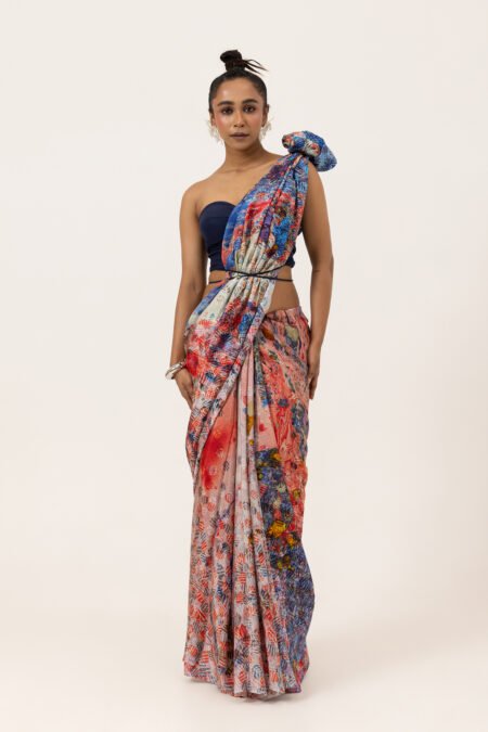 Pop Marble Silk Saree