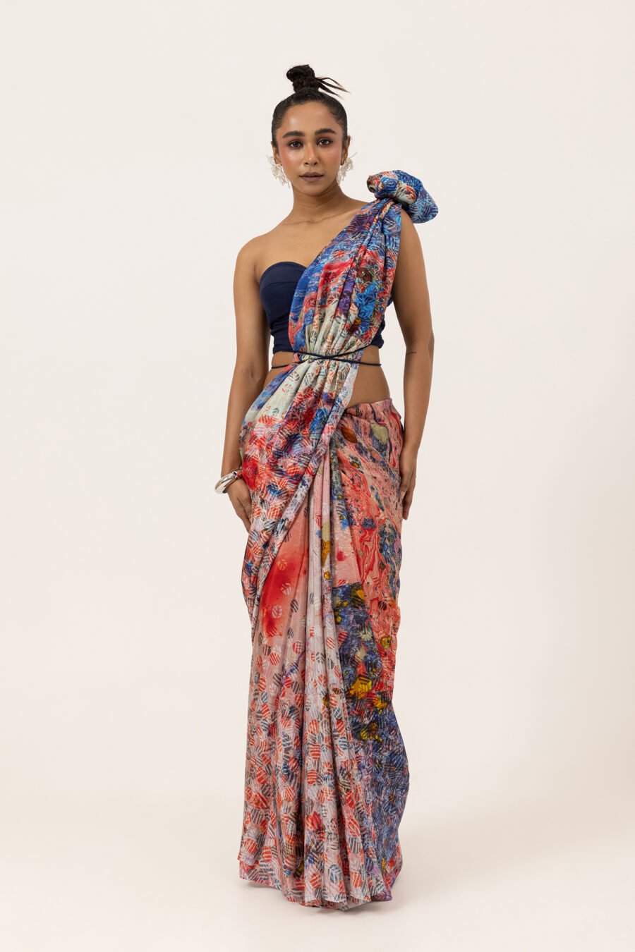 Pop Marble Silk Saree