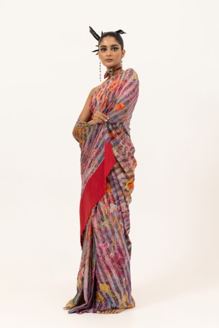 Floral Reverie Silk Saree